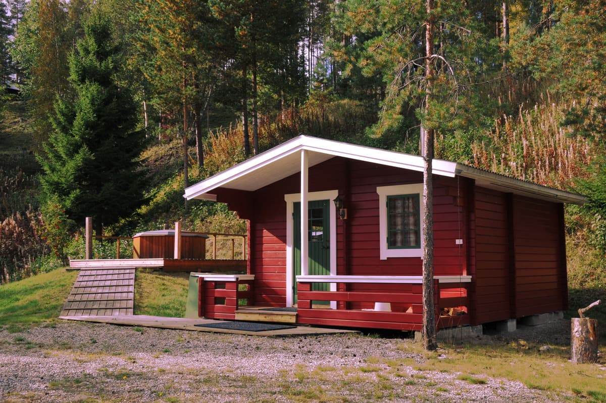 Bastun vid Indalsälvens strand