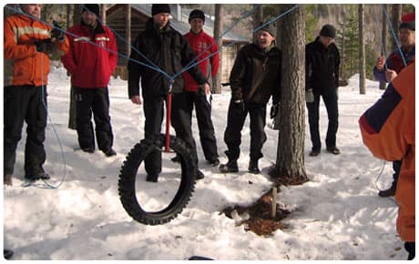 Teambuilding på Zorbcenter