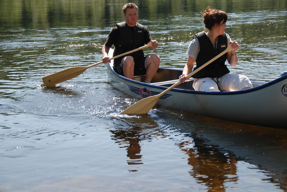 Paddling på lugnt vatten