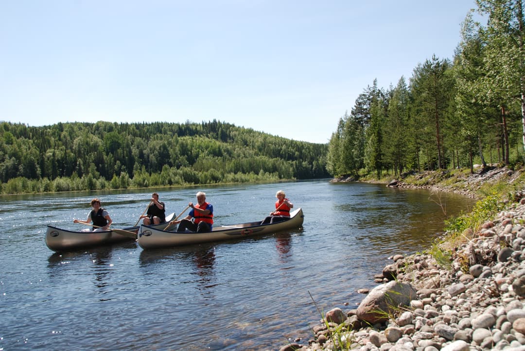 Indalsälven vid ställplatserna