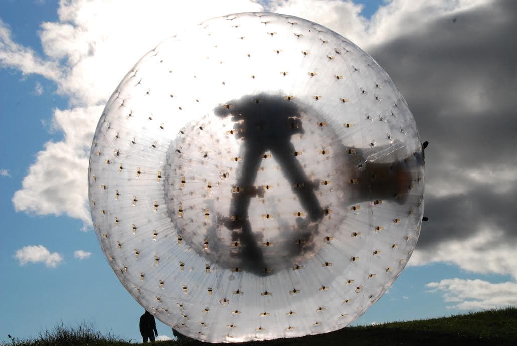 Den genomskinliga zorb-bubblan